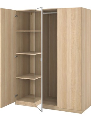 IKEA Meşe Modern Kapaklı Gardırop