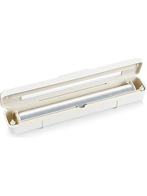 Indispensablely Tescoma Flexispace 899478 Şeffaf Film Alüminyum Folyo Dispanseri, Beyaz