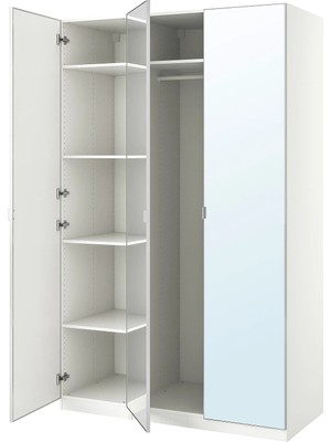 IKEA Beyaz Modern Kapaklı Gardırop