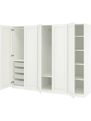 IKEA Beyaz Modern Kapaklı Gardırop