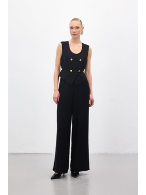 Sateen Kadın Kolsuz Tulum 2123-7007