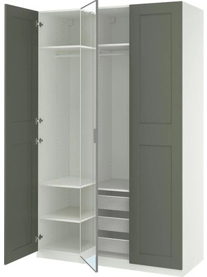 IKEA Çok Renkli Şık Kapaklı Gardırop