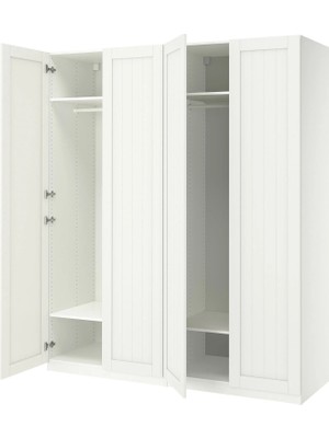 IKEA Beyaz Modern Kapaklı Gardırop