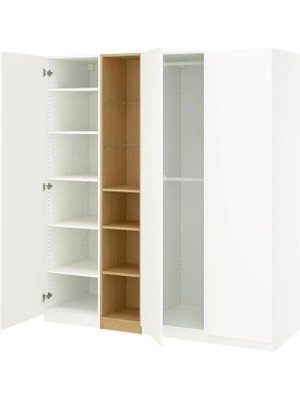 IKEA Beyaz Sağlam Kapaklı Gardırop