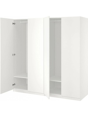 IKEA Beyaz Sağlam Kapaklı Gardırop