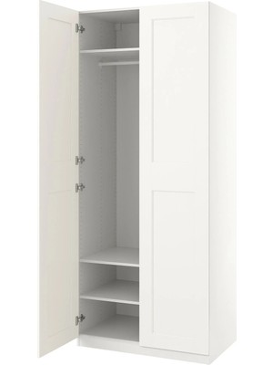 IKEA Beyaz Ferah Kapaklı Gardırop