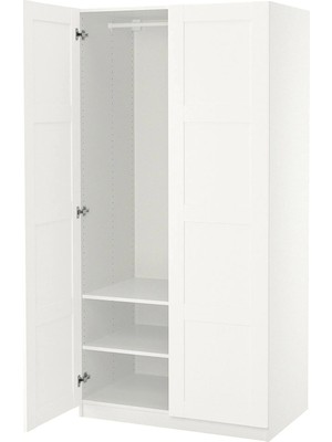 IKEA Beyaz Fonksiyonel Kapaklı Gardırop