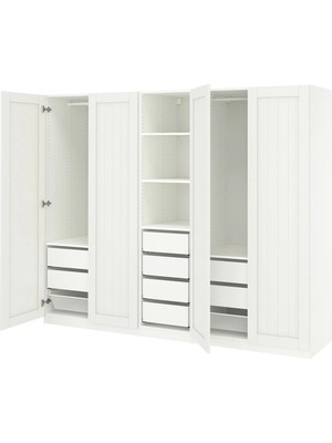 IKEA Beyaz Modern Kapaklı Gardırop