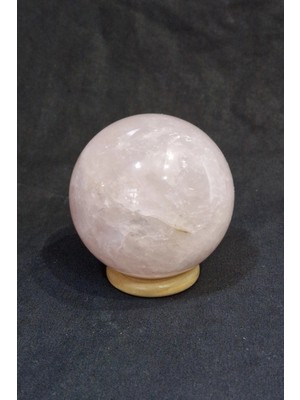 Pozitif Doğal Taş Doğal Pembe Kuvars Dekoratif Küre Sevgi Taşı Pk6