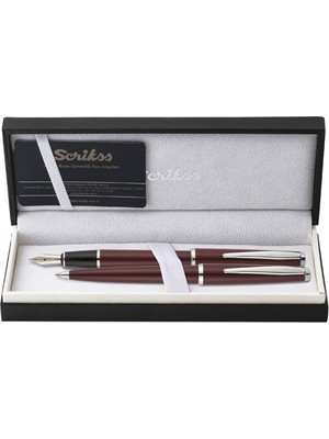 Kitabevimden Scrikss Takım Kalem Dolma+Tükenmez Bordo 33