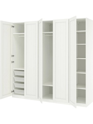 IKEA Beyaz Modern Kapaklı Gardırop