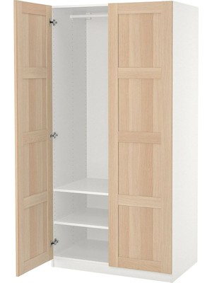 IKEA Beyaz Fonksiyonel Kapaklı Gardırop