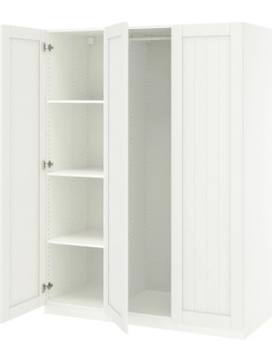 IKEA Beyaz Geniş Kapaklı Gardırop