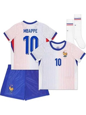 Fransa 2024/25 Yeni Sezon Kylian Mbappe Çocuk Forması 3'lü Set