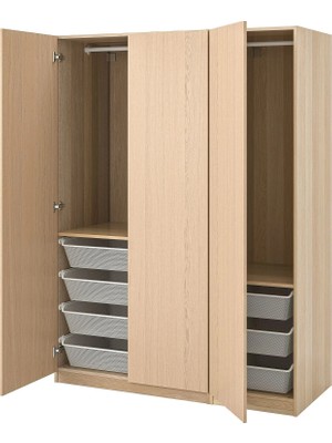 IKEA Meşe Geniş Kapaklı Gardırop