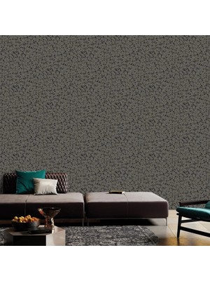 Adawall Muse Koleksiyonu 25109-6 Antrasit, Koyu Gri Dokulu Modern Duvar Kağıdı 1.06X15.6M, 16.5m²