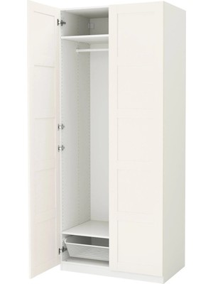 IKEA Beyaz Fonksiyonel Kapaklı Gardırop