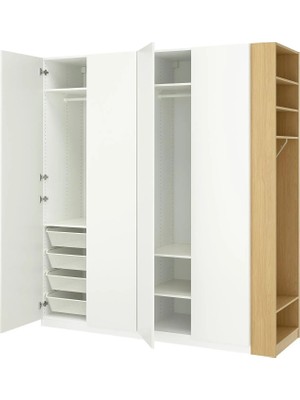 IKEA Beyaz Modern Kapaklı Gardırop