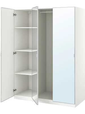 IKEA Beyaz Modern Kapaklı Gardırop