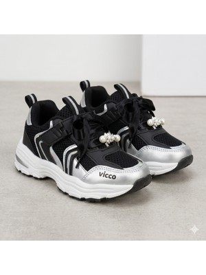 Vicco Minni Çırtlı Çocuk Spor Ayakkabı Siyah