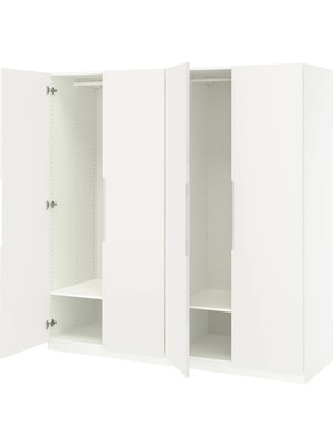 IKEA Beyaz Geniş Kapaklı Gardırop