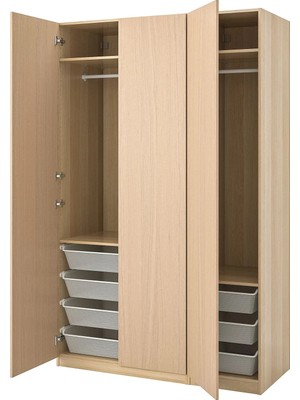 IKEA Meşe Modern Kapaklı Gardırop