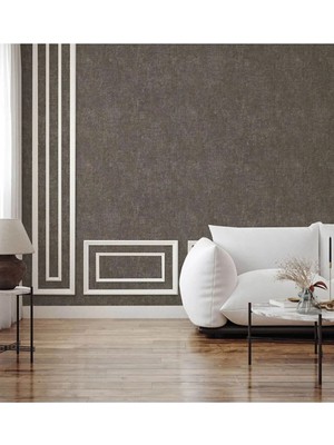 Adawall Muse Koleksiyonu 25105-6 Kahverengi Textile Dokulu Duvar Kağıdı 1.06X15.6M, 16.5m²