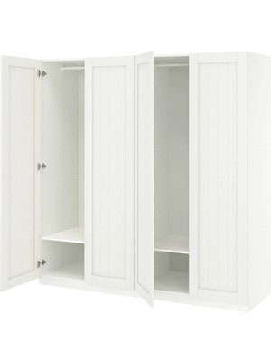 IKEA Beyaz Fonksiyonel Kapaklı Gardırop