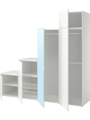 IKEA Beyaz Modern Kapaklı Gardırop