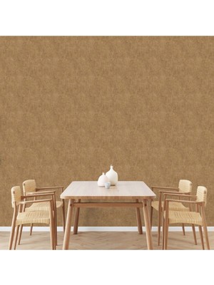 Adawall Muse Koleksiyonu 25105-7 Koyu Altın Bej Textile Dokulu Duvar Kağıdı 1.06X15.6M, 16.5m²