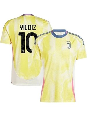 Juventuss 2024/25 Yeni Sezon Kenan Yıldız  Deplasman Forması (Yeni Sarı)