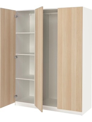 IKEA Beyaz Geniş Kapaklı Gardırop