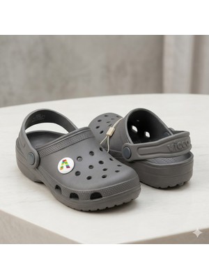 Vicco Didim Burnu Kapalı Çocuk Terlik Füme