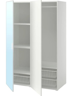IKEA Beyaz Ferah Kapaklı Gardırop
