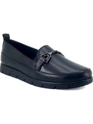 Beety 2274-4 Hakiki Deri Günlük Kadın Ayakkabı-Siyah