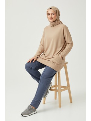 Ece Giyim Kadın Beli Lastikli Cepli Ince Yazlık Pantolon