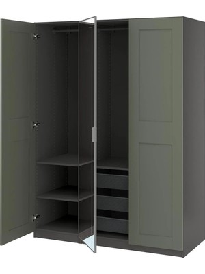 IKEA Çok Renkli Geniş Kapaklı Gardırop