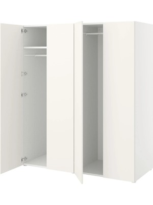 IKEA Beyaz Sağlam Kapaklı Gardırop