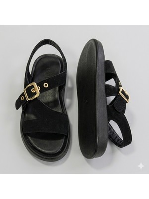 Kindep (Park Moda) Rahat Kadın Sandalet Siyah