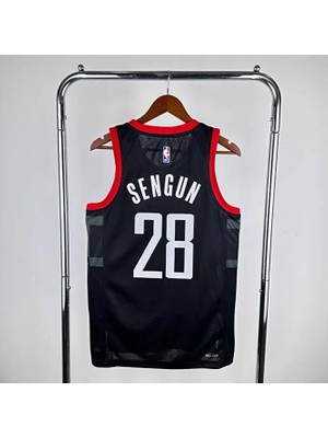 H.o.u.s.t.o.n Rockets 2025 Alperen Şengün Basketbol Forması (Black)
