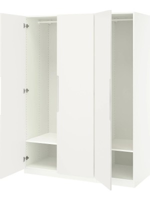 IKEA Beyaz Sağlam Kapaklı Gardırop