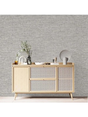 Adawall Muse Koleksiyonu 25108-4 Koyu Gri Taş Görünümlü Duvar Kağıdı 1.06X15.6M, 16.5m²