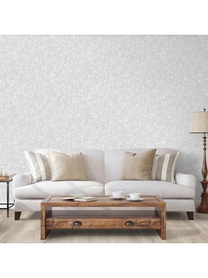 Adawall Muse Koleksiyonu 25103-1 Kırık Beyaz Dokulu Modern Duvar Kağıdı 1.06X15.6M, 16.5m²