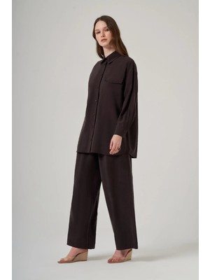 Nuss 1063 Basic Gömlek Takım – Kahve