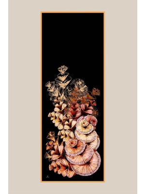 Maisa Devran Floş Viskon Şal 70*190 cm - Siyah