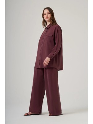 Nuss 1063 Basic Gömlek Takım – Mürdüm