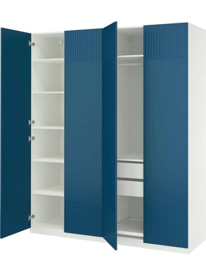 IKEA Beyaz Modern Kapaklı Gardırop