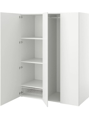 IKEA Beyaz Şık Kapaklı Gardırop