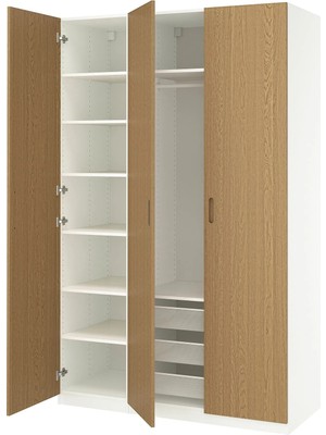 IKEA Beyaz Ferah Kapaklı Gardırop