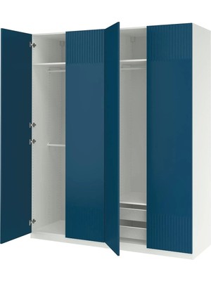 IKEA Beyaz Sağlam Kapaklı Gardırop